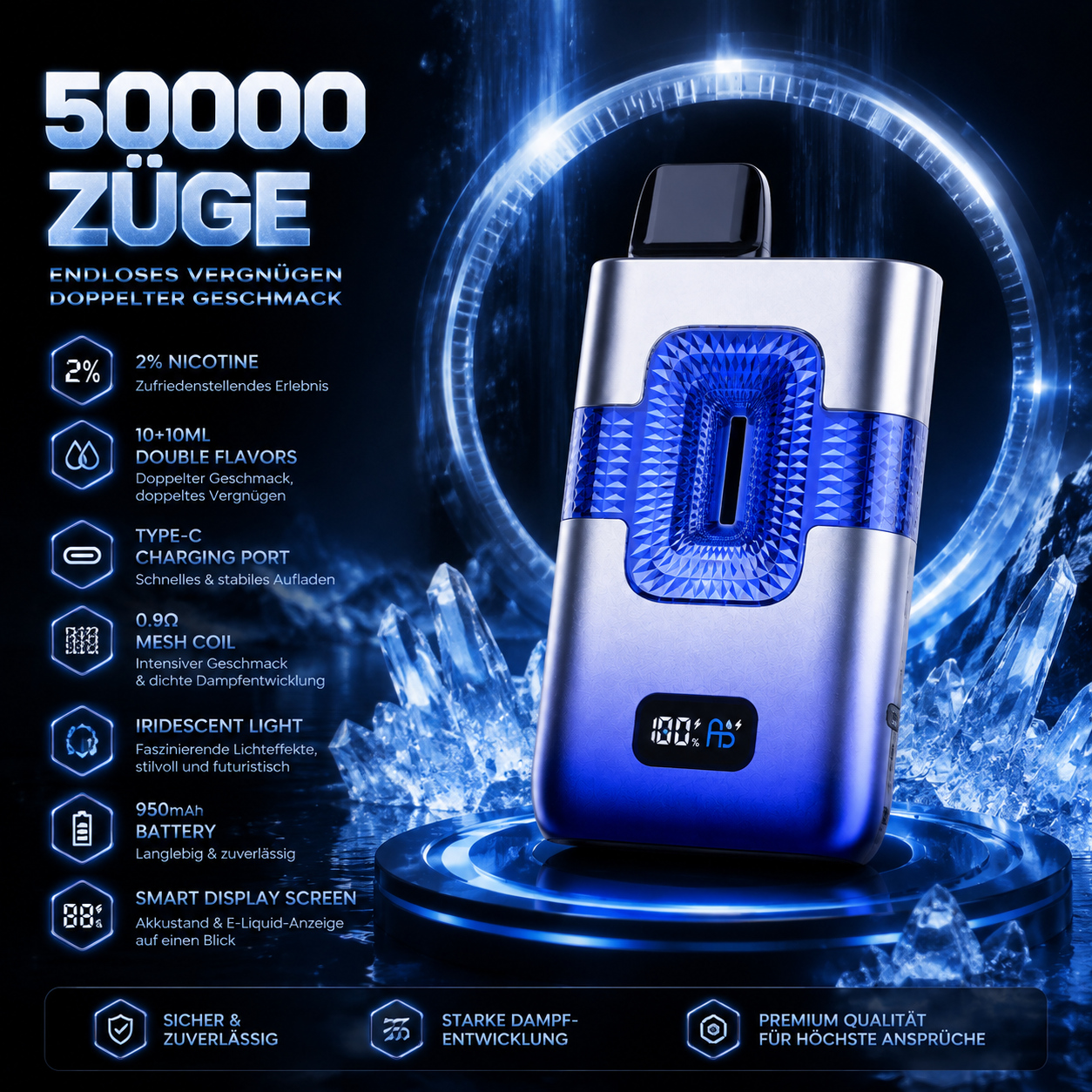 Fumot ECO 2in1 – 50.000 Trekjes – 2% Nicotine